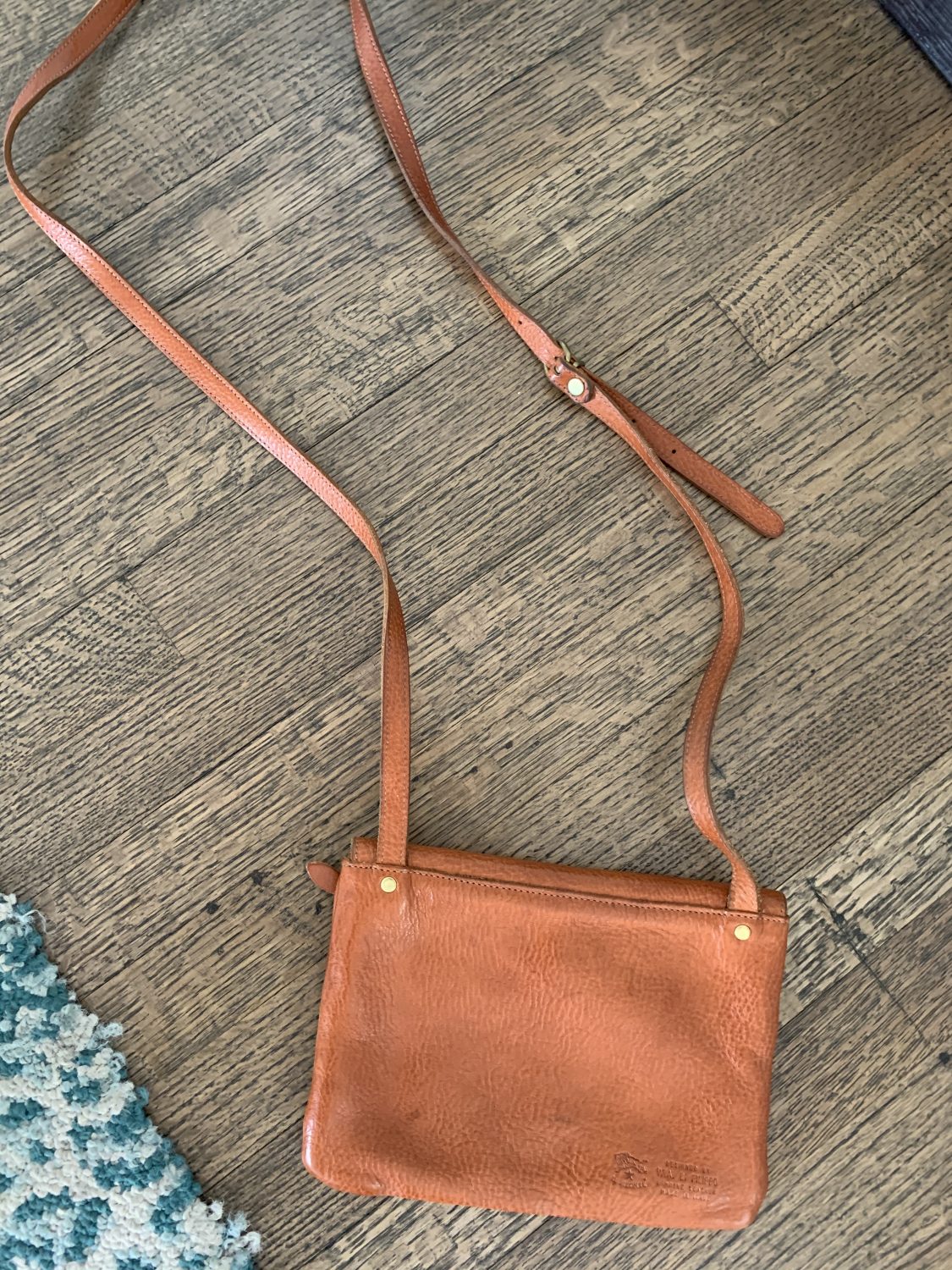 Tan Crossbody small leather bag – Il Bisonte Firenze